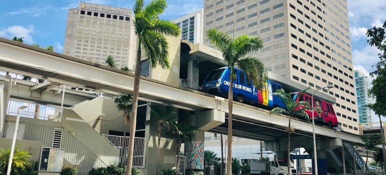 Concrete buildings in Miami