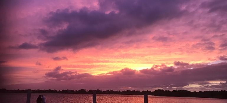Sunset sky in Boca Raton