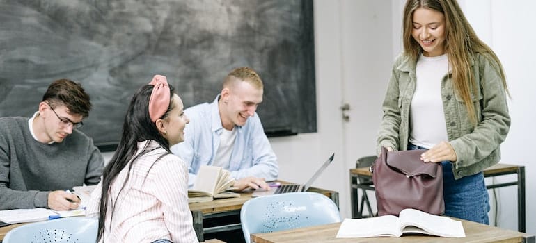 Students in the classroom