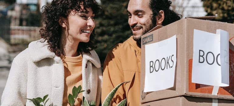 A couple that managed to find Hollywood movers in the new neighborhood 