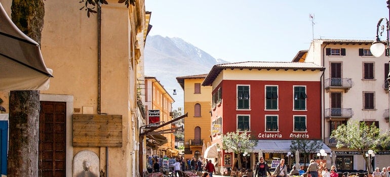 Restaurants in the street