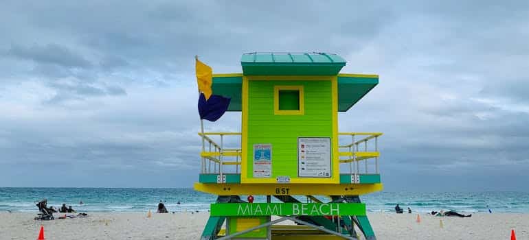 Lifeguard house in Miami Beach
