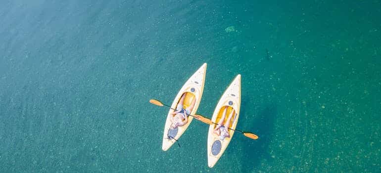 two people on the kayak