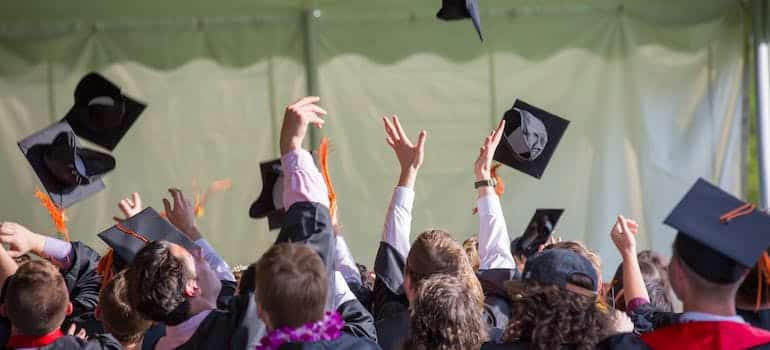 Students graduating