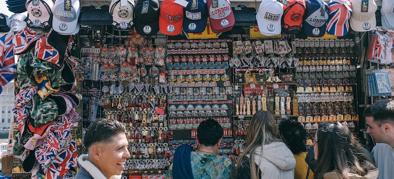 A shop with souvenirs