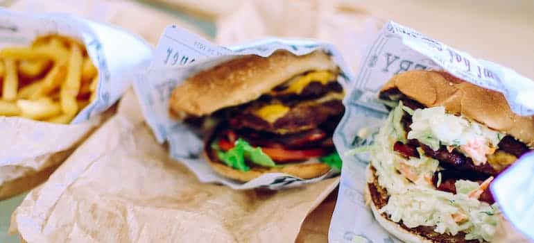 Burger and a fries