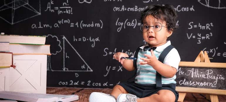 Toddler in the classroom