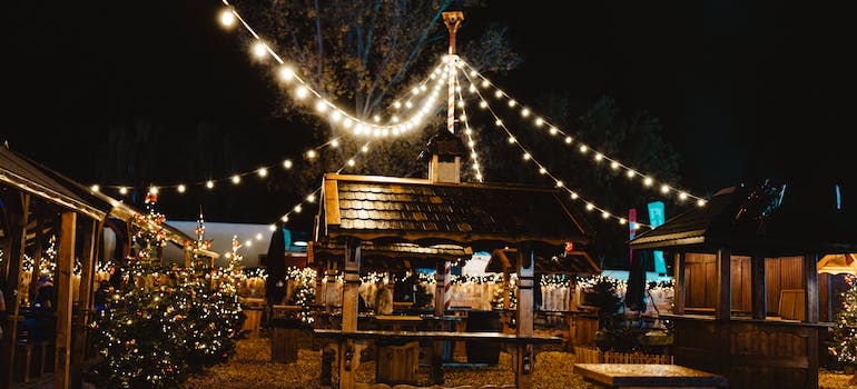 A park in one of the places to celebrate Christmas in Florida