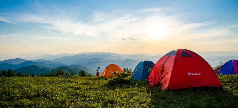 Camping in the nature