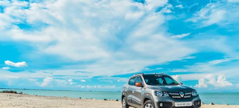 Car on the beach