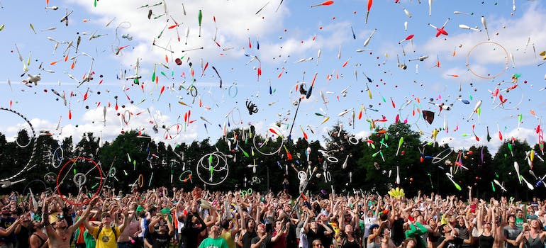 People at the festival 