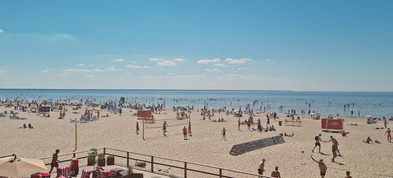 People on the beach