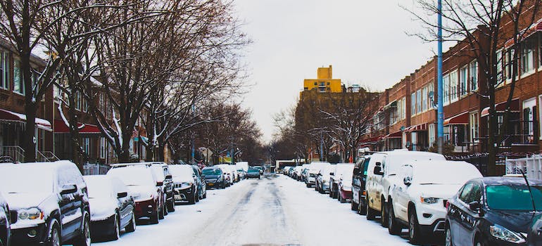 A snow in one of the NYC neighborhoods people from Florida move to