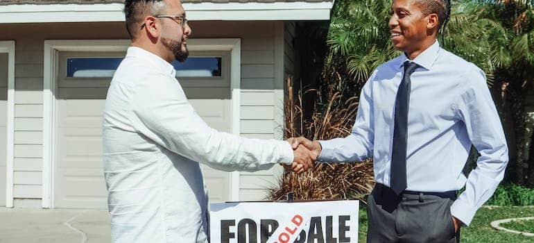 Two men shaking hands