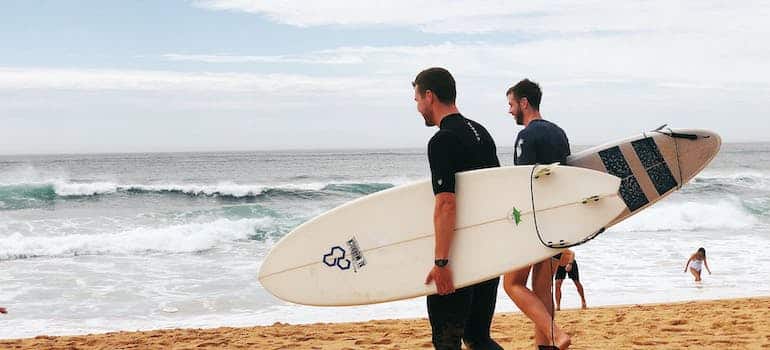 Two surfers