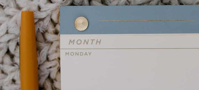 A daily planner 