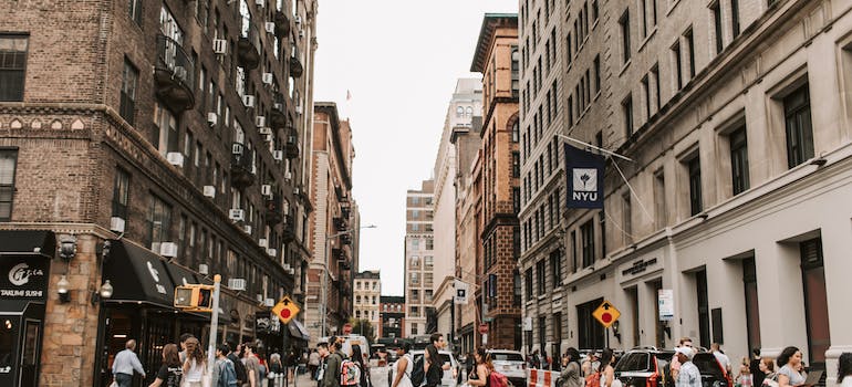 People on the street in New York