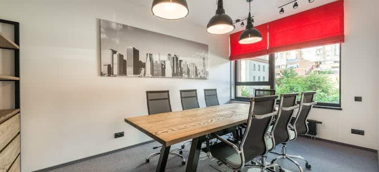A modern office 