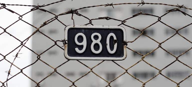The address number 