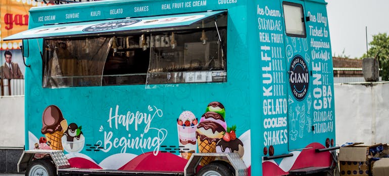 A food truck 